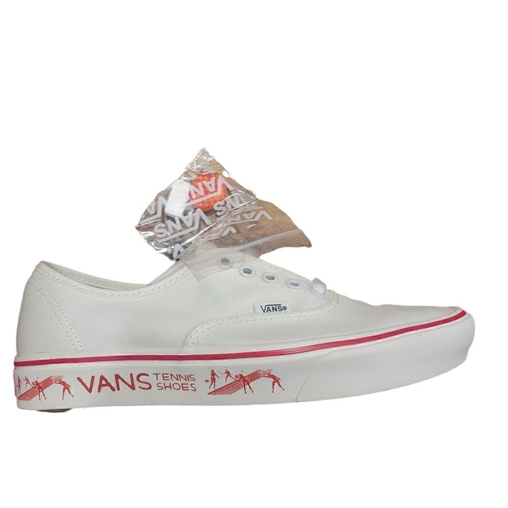VN0A3WM748C Vans Comfycush Authent Blanc De Blanc/Red Men's - Women's - Picture 10 of 14
